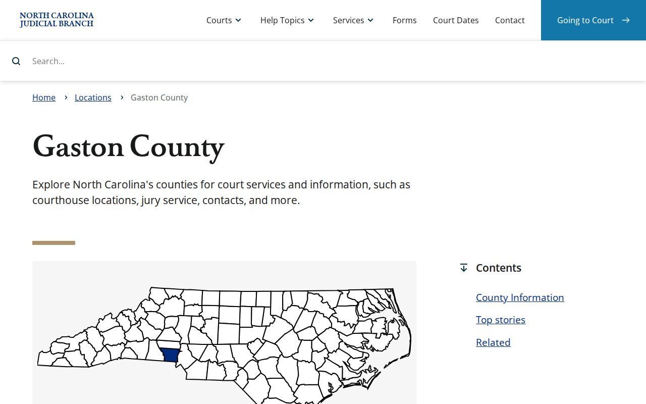 Gastonia residents directory Gaston County Judicial Branch records office