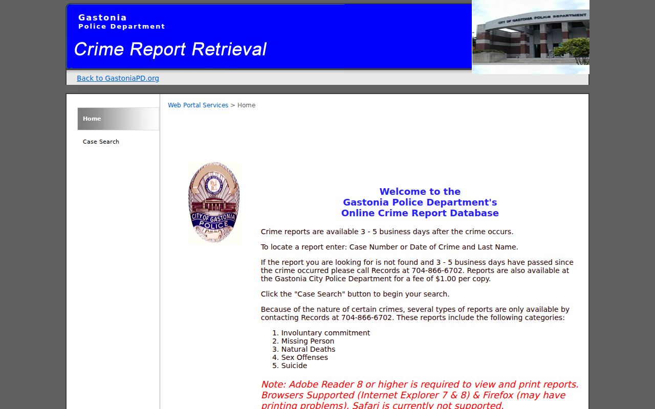 Gastonia neighbors address context through the Gastonia Police public report search