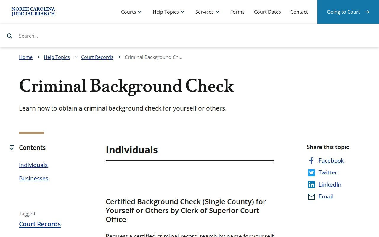 Gastonia resident lookup court record instructions from North Carolina Judicial Branch