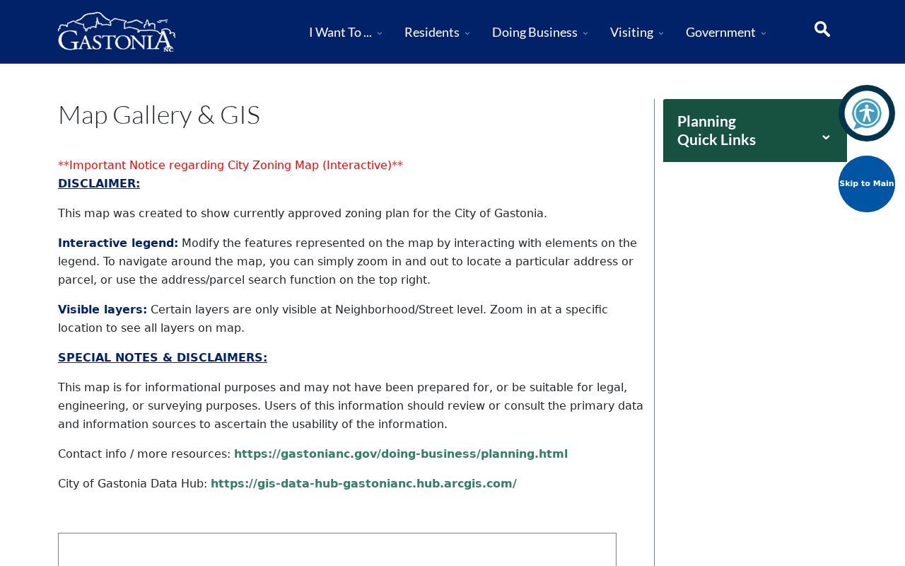 Gastonia street directory City of Gastonia maps page