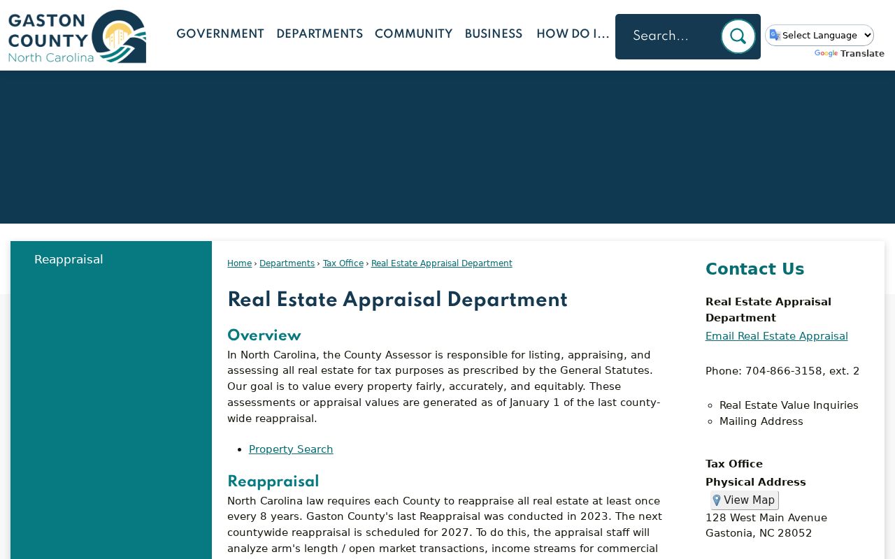 Gastonia street directory real estate appraisal search guidance